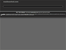 Tablet Screenshot of maidwanted.com